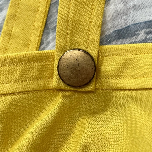 NWT Ramy Brook Women’s size 6 Emme linen blend Crop top in Sun kissed yellow - Picture 6 of 7